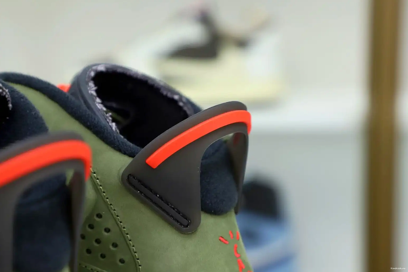 Kimikick TRAVIS RETRO JORDAN X AIR SCOTT 6 'OLIVE' 0521